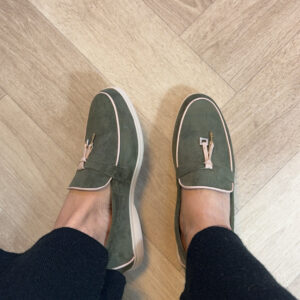 Honey loafers dubbel kaki