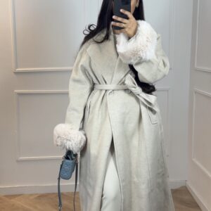 Aya coat creamwhite