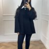 Black rib legging